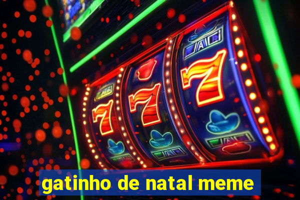 gatinho de natal meme